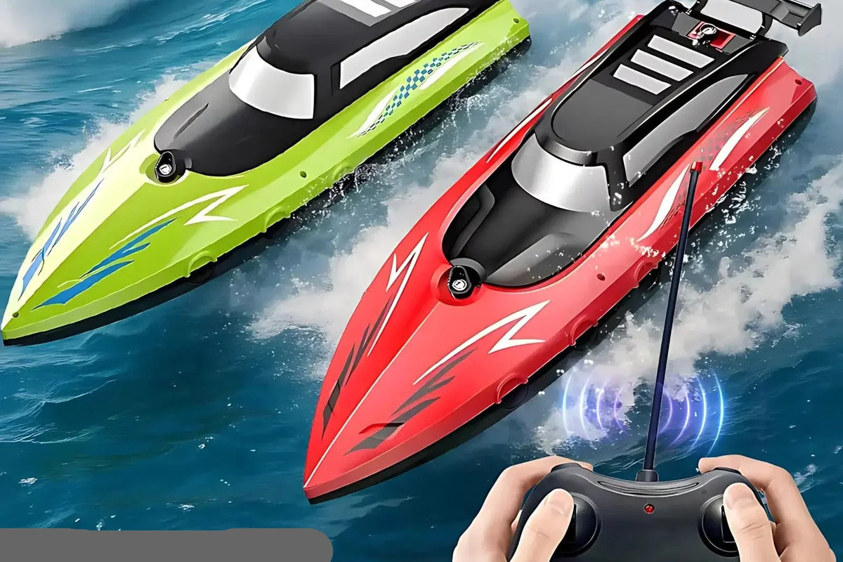 High-speed waterproof dual motor RC boat for kids