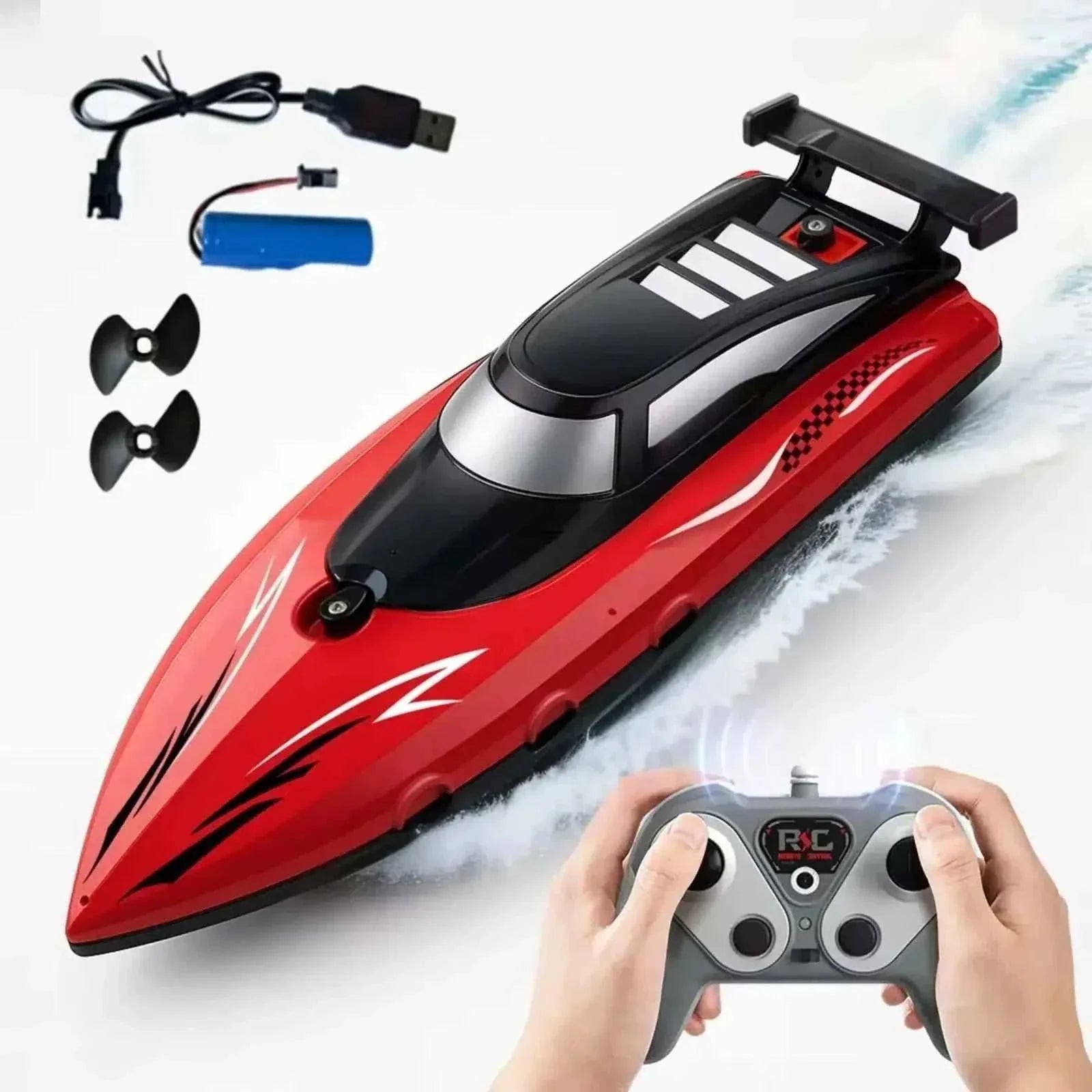 high speed rc speed boat racing on water with remote control