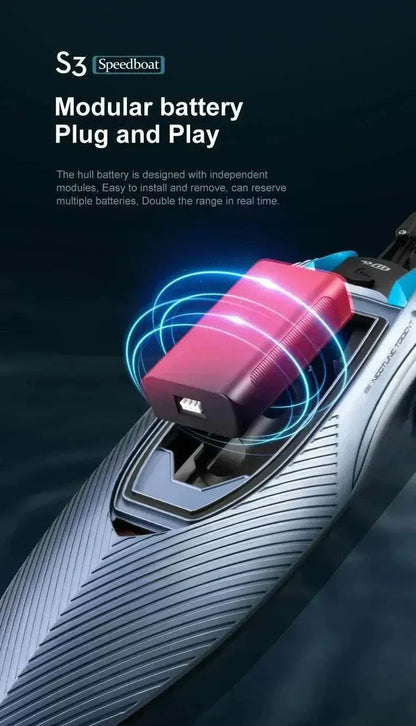 S3 high-speed remote control fire boat on water