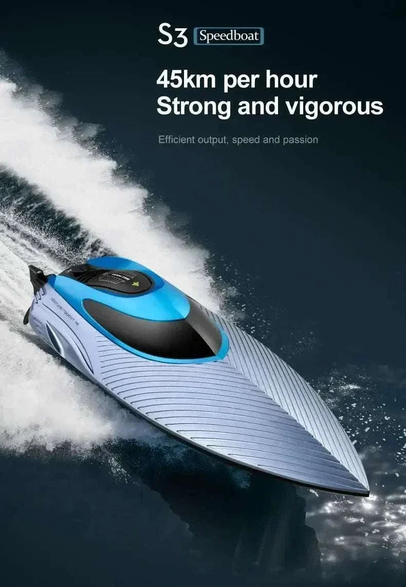 S3 high-speed remote control boat on water