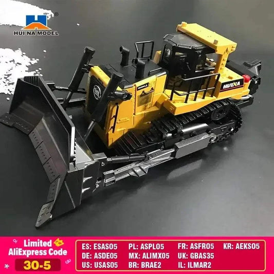 HUINA 1554 RC Bulldozer remote control toy with crawler tracks