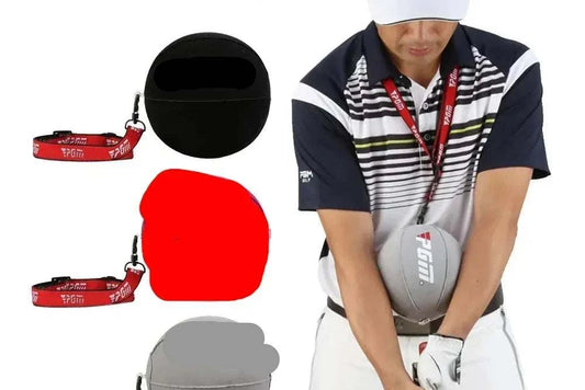 Portable PGM inflatable golf smart ball trainer with swing arm for practice