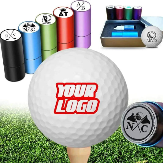 Durable personalized metal golf ball stamp with custom logo