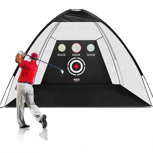 Foldable PGM indoor golf training net with targeting tent