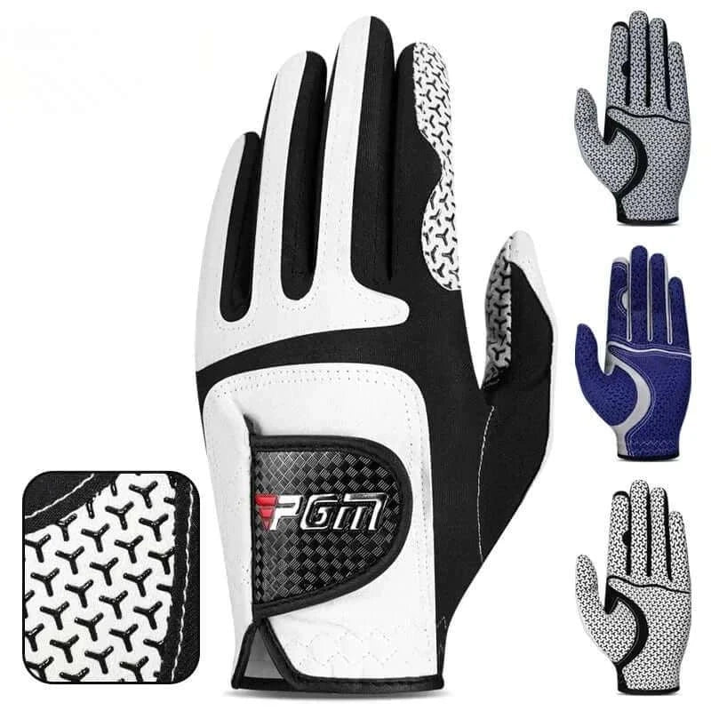 Professional breathable microfiber golf gloves with non-slip grip