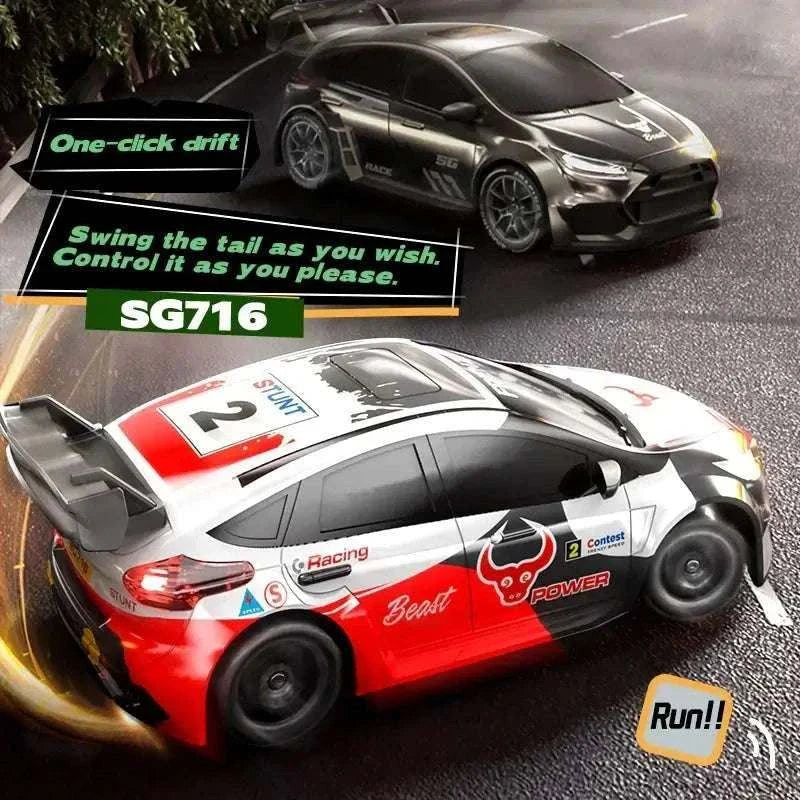 1:24 scale 4WD RC car stunt drifting at 50KM/H