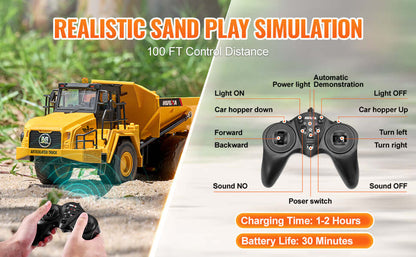 VEVOR RC Dump Truck Remote Control Car Children Toys Sportsman Specialty Products
