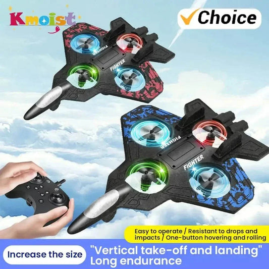 Rc glider flying toy with LED lights and remote controller