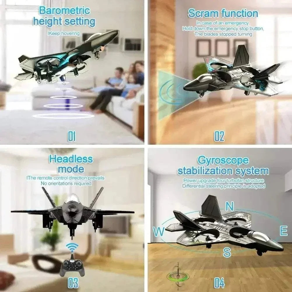 RC plane gravity sensing EPP foam fighter glider flying outdoors