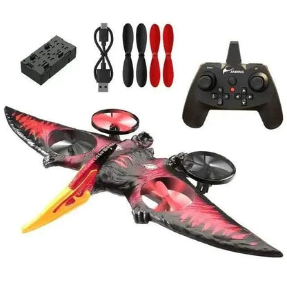 RC plane gravity sensing EPP foam fighter glider in flight