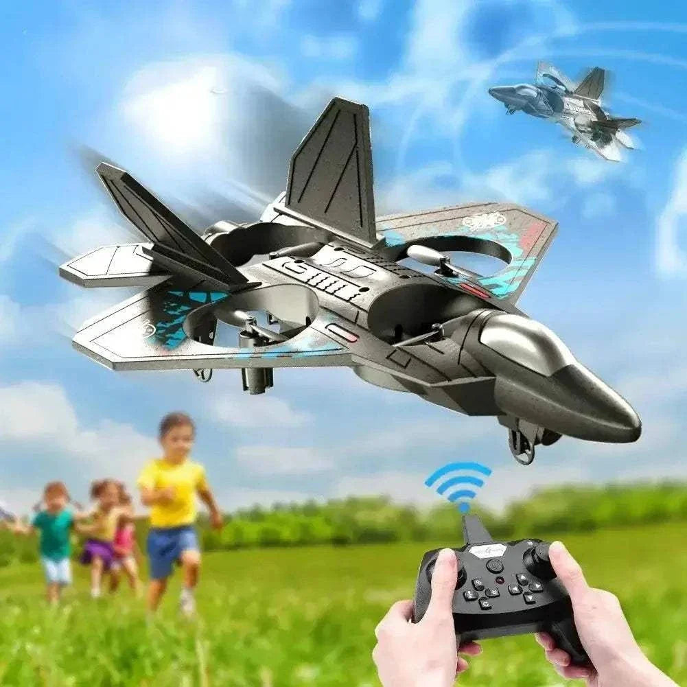 RC Plane Gravity Sensing EPP Foam Fighter Glider made of lightweight EPP foam in flight