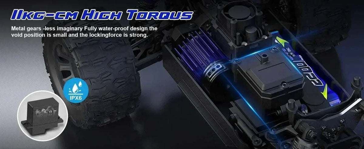 High-speed lithium battery RC truck MT14R PT14R 1:14 scale off-road