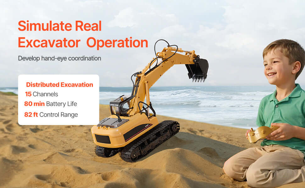 VEVOR 2.4G Remote Control Excavator Dump Truck 3 in 1 Sportsman Specialty Products