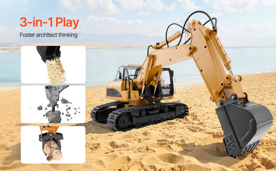 VEVOR 2.4G Remote Control Excavator Dump Truck 3 in 1 Sportsman Specialty Products