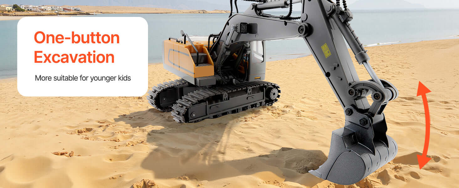 VEVOR 2.4G Rc Excavator 1:20 Scale with Lights & Sounds Construction Vehicle Sportsman Specialty Products