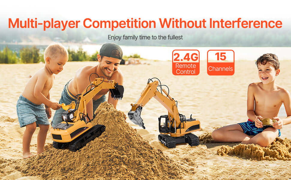 VEVOR 2.4G Remote Control Excavator Dump Truck 3 in 1 Sportsman Specialty Products