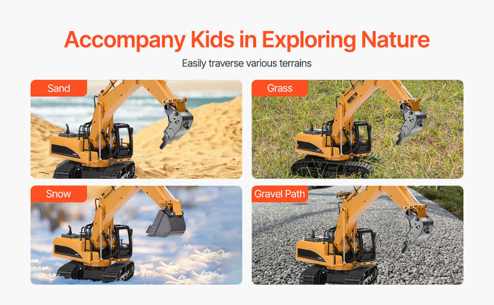 VEVOR 2.4G Remote Control Excavator Dump Truck 3 in 1 Sportsman Specialty Products