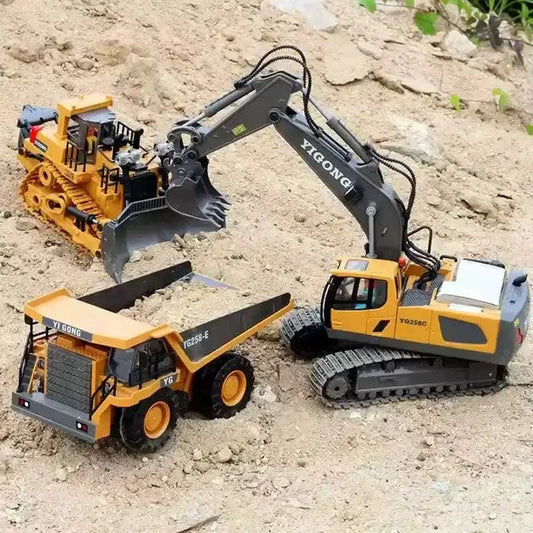 remote control excavator dump truck toy for kids