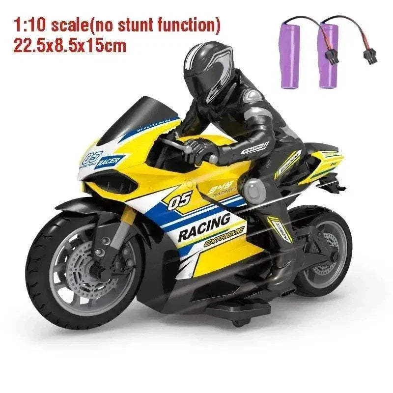 1:10 scale remote control electric motorcycle with four-channel remote