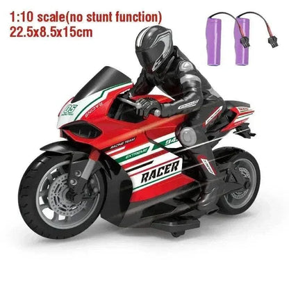 1:10 scale remote control motorcycle for outdoor racing and stunts