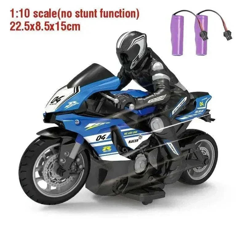 1:10 scale electric remote control motorcycle outdoors