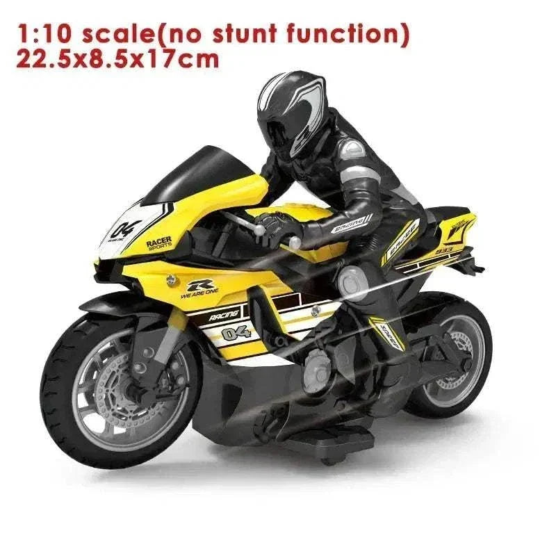1:10 scale electric remote control motorcycle with four-channel remote