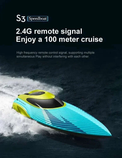S3 high-speed remote control boat on water