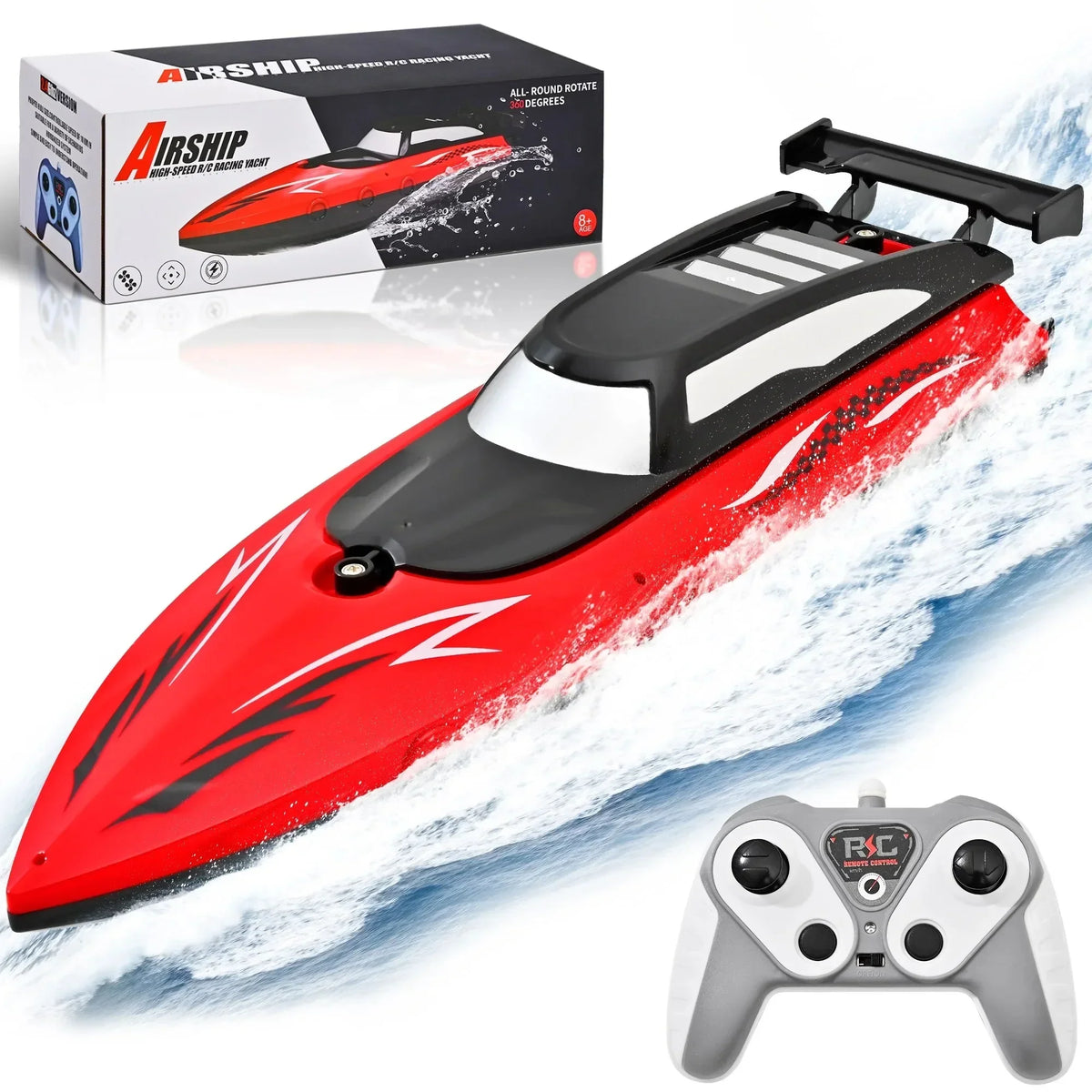 RC Boat with Twin Propellers, High Speed Remote Control Boat,