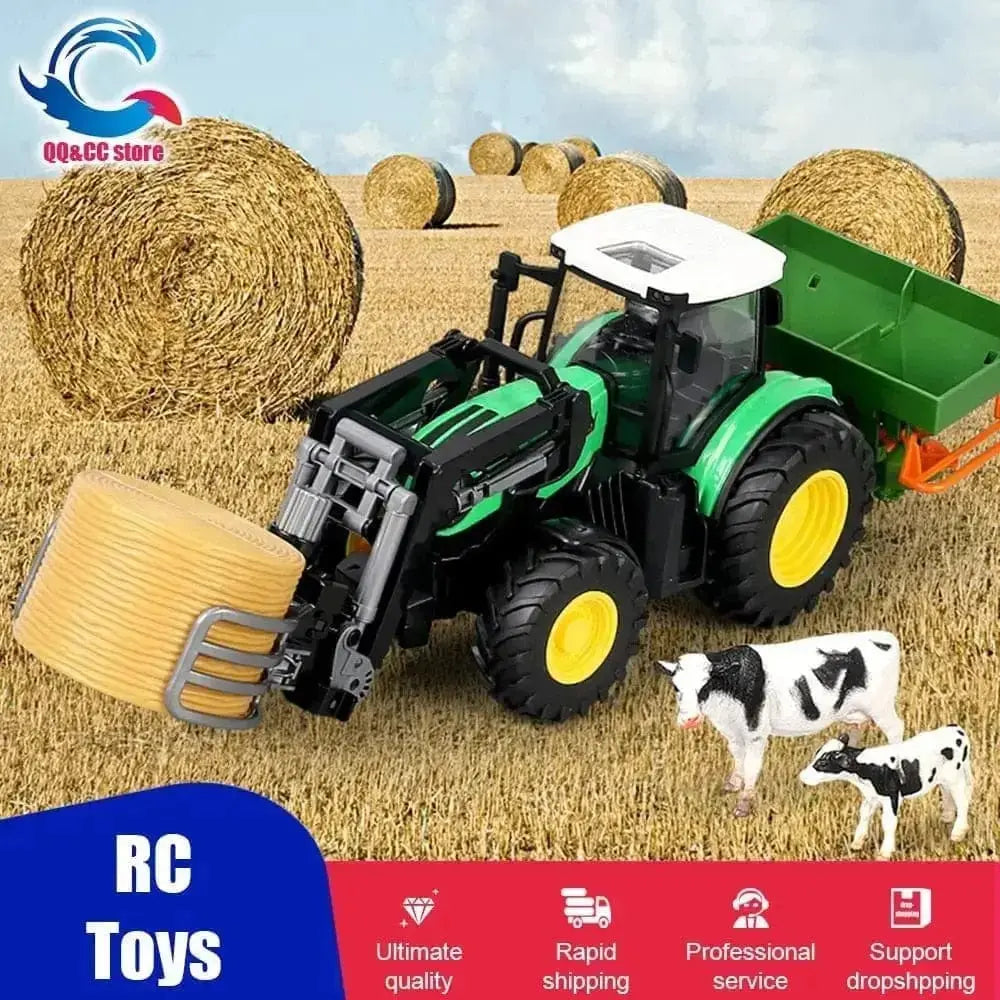 Sportsman Specialty Products Construction Tractor Farmer 1/24 2WD Construction Truck Agricultural Mowing Vehicle