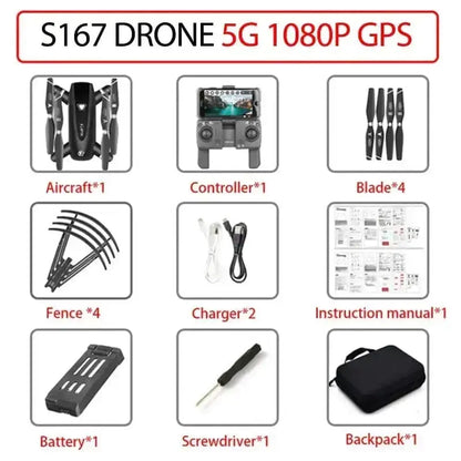 Sportsman Specialty Products Drone 5G  1080P GPS 1B / China Drone With Camera 5G RC Quadcopter Drones HD 4K S167 GPS