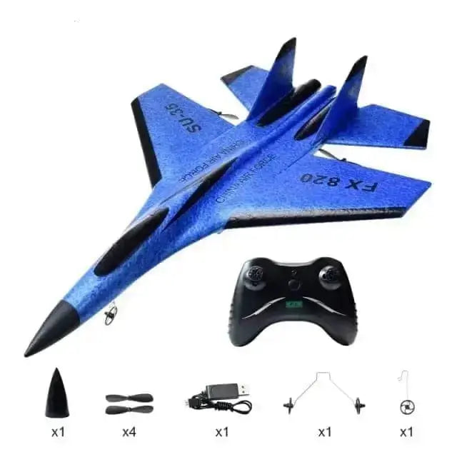 Sportsman Specialty Products Drone blue no box L Glider Colorful Hand Throwing Foam RC Airplanes  2.4G SU35