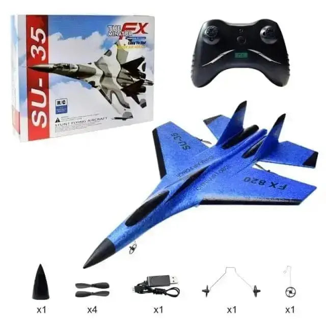 Sportsman Specialty Products Drone blue with box L Glider Colorful Hand Throwing Foam RC Airplanes  2.4G SU35
