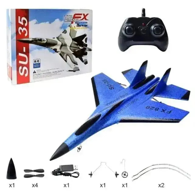 Sportsman Specialty Products Drone blue with box M Glider Colorful Hand Throwing Foam RC Airplanes  2.4G SU35