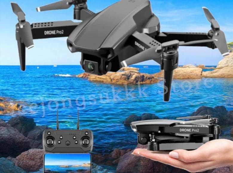 E99 PRO2 4K HD Dual Camera Drone E99 PRO2 4K HD Dual Camera With WiFi FPV Professional Helicopter Sportsman Specialty Products