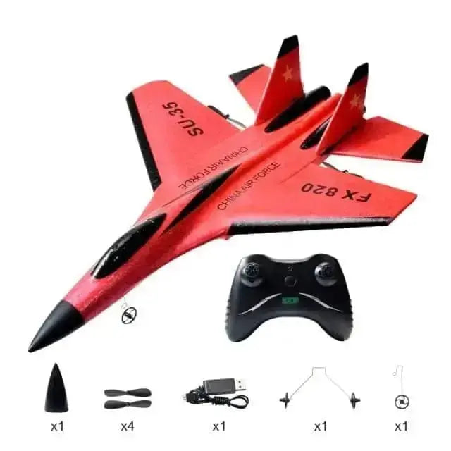 Sportsman Specialty Products Drone red no box L Glider Colorful Hand Throwing Foam RC Airplanes  2.4G SU35