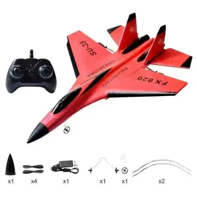 Sportsman Specialty Products Drone red no box M Glider Colorful Hand Throwing Foam RC Airplanes  2.4G SU35
