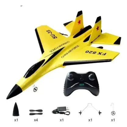 Sportsman Specialty Products Drone yellow no box L Glider Colorful Hand Throwing Foam RC Airplanes  2.4G SU35