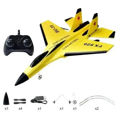 Sportsman Specialty Products Drone yellow no box M Glider Colorful Hand Throwing Foam RC Airplanes  2.4G SU35