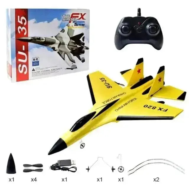 Sportsman Specialty Products Drone yellow with box M Glider Colorful Hand Throwing Foam RC Airplanes  2.4G SU35