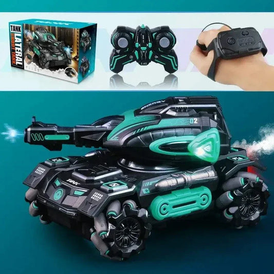 stunt launch water polo tank rc spray car with four-wheel drive