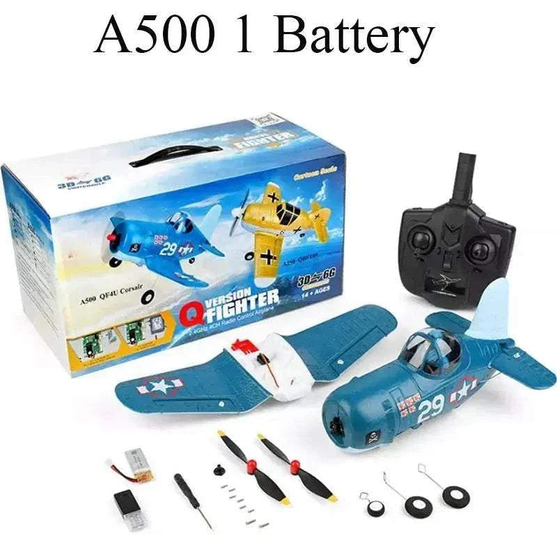 Stunt Plane Six Axis RC electric glider performing aerial maneuvers
