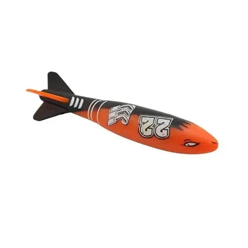 underwater torpedo throwing toy for kids pool play