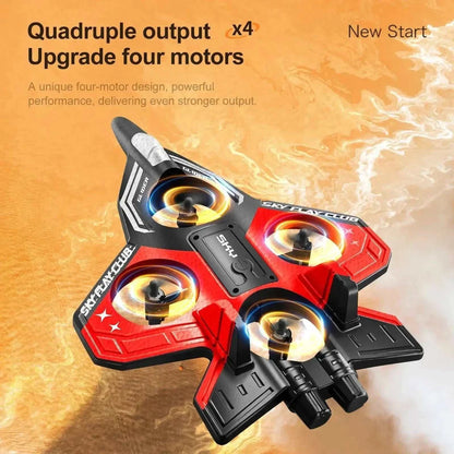 YP3 foam aircraft drone with 4-axis remote control and LED lights