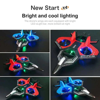 YP3 foam aircraft drone with 4-axis remote control and LED lights