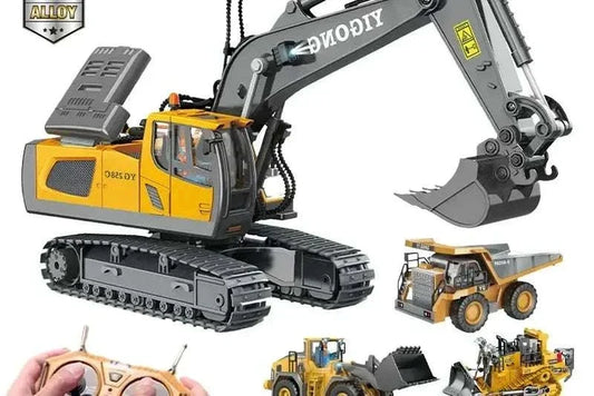 ZWN 2.4G remote control excavator dump truck RC model toy